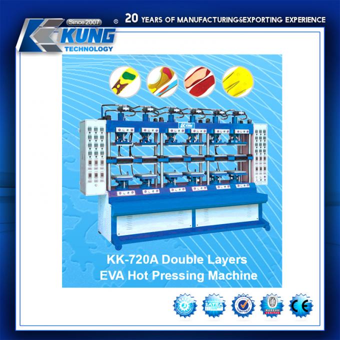 دستگاه قالب گیری تزریقی کف کفش پی وی سی برقی 7.5HP چند منظوره 1
