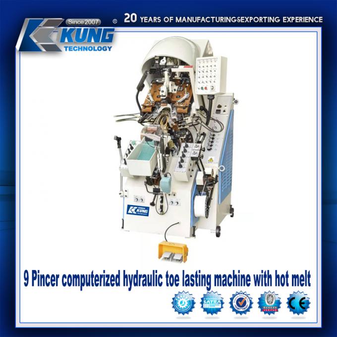 دستگاه ساخت کفش ورزشی 9 Claw 2.5KW هیدرولیک ضد سایش 0